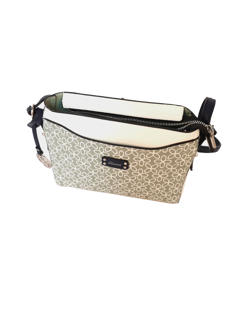 Dahlia Printed Crossbody - Mint