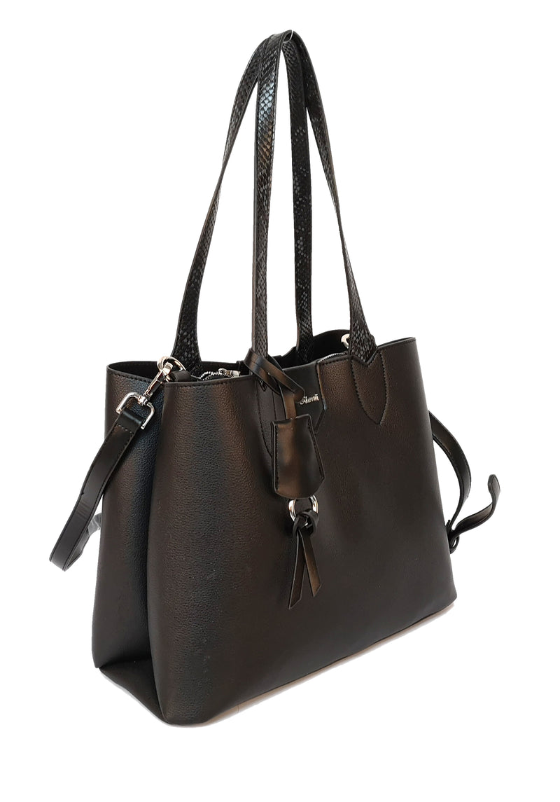 Magnolia Soft Shoulder Bag - Black