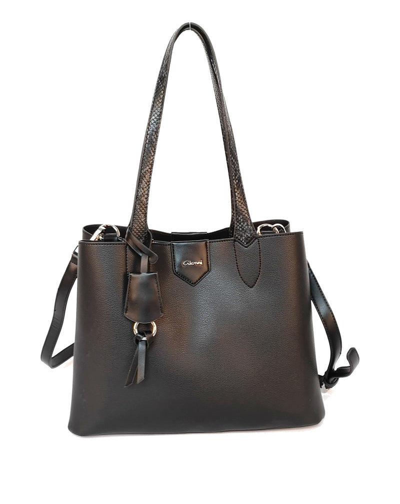 Magnolia Soft Shoulder Bag - Black
