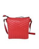 Gardenia Quilted Crossbody - Red