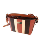 Printed Stripes Bag - Tan