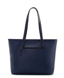 Hibiscus Large Striped Shoulder Bag - Navy