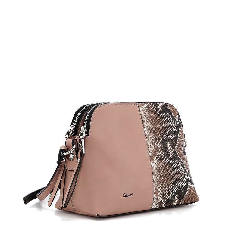 Fig Multi Compartment Crossbody - Rose