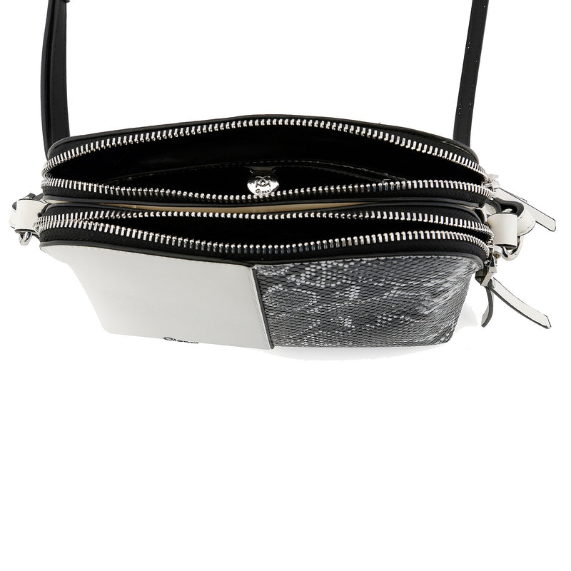 Fig Multi Compartment Crossbody - White
