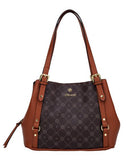 Sunstone Monogram Shoulder Bag - Tan