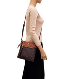 Sunstone Monogram Crossbody Bag - Tan