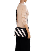 Celestine Colour Quilted Crossbody Bag - Black