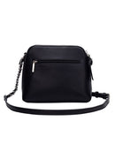 Celestine Colour Quilted Crossbody Bag - Black
