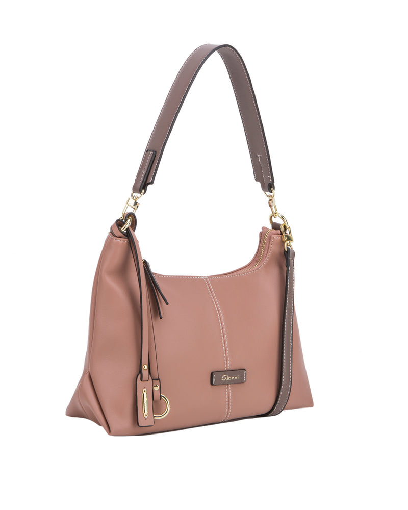 Nissi Soft Shoulder & Crossbody Bag - Rose