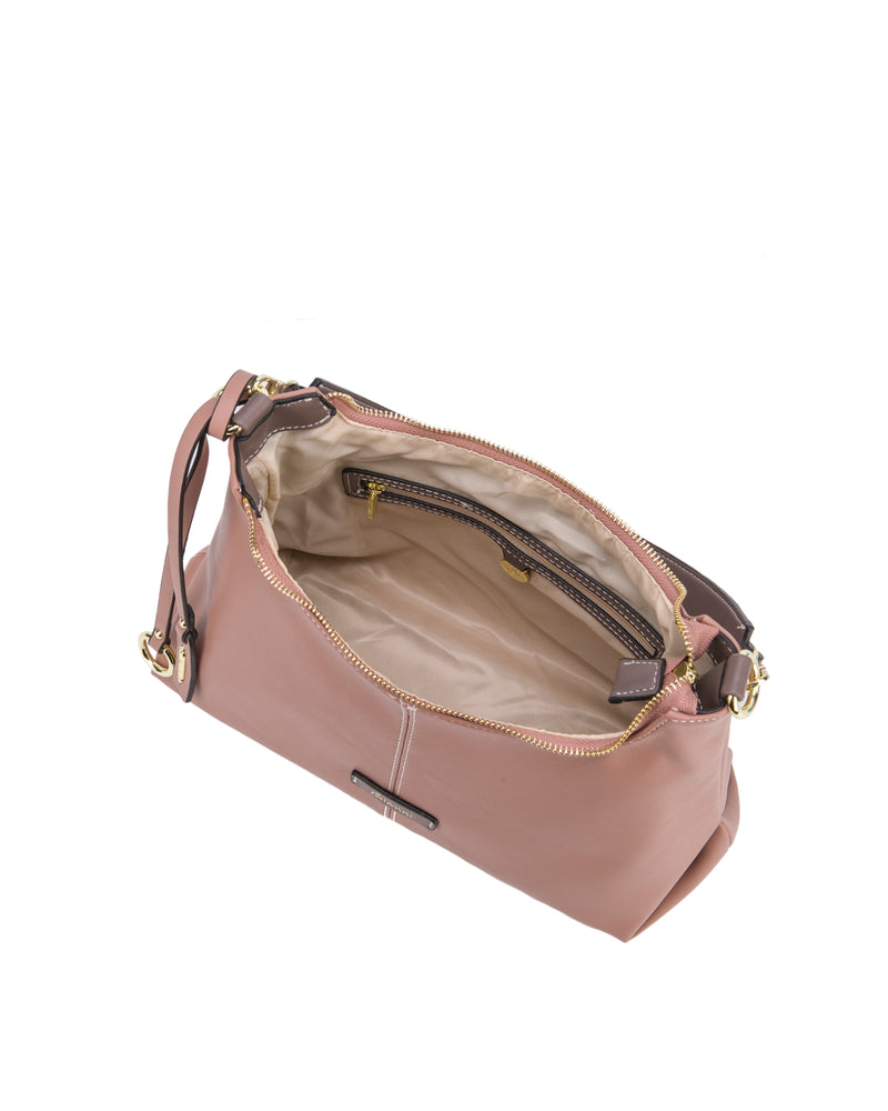 Nissi Soft Shoulder & Crossbody Bag - Rose