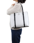 Gionni Sanibel Pressed Effect Tote - White