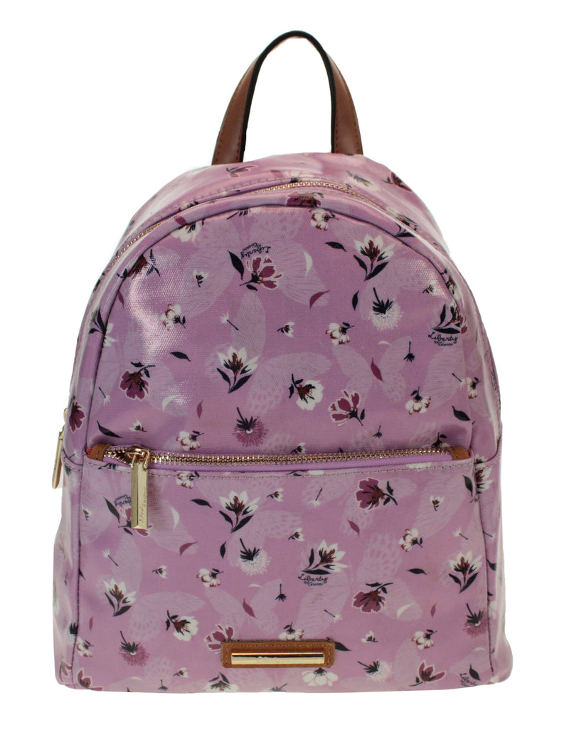 Thandi Floral Canvas Backpack - Pink
