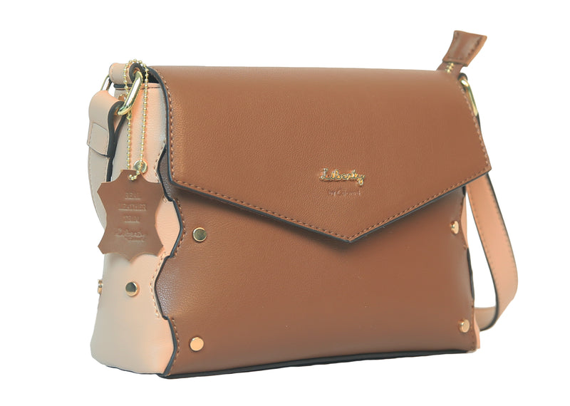 Crossbody With Interlaced Work - Brown