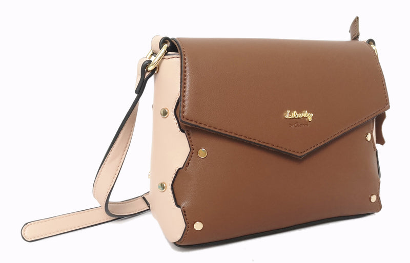 Crossbody With Interlaced Work - Brown