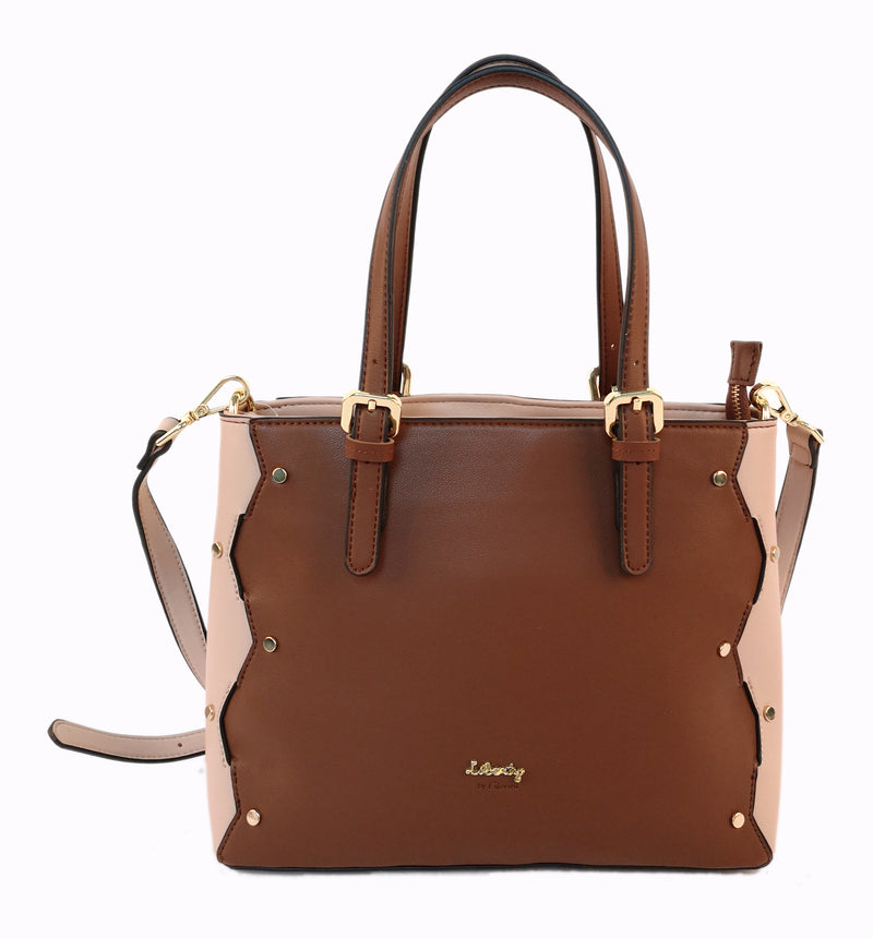 Adjustable Straps Tote - Brown