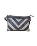 Lavender Double Gusset Crossbody - Navy