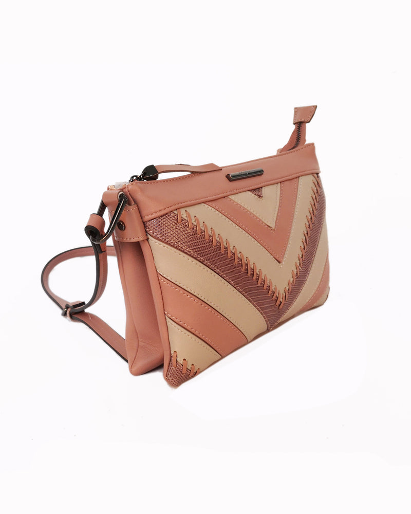 Lavender Double Gusset Crossbody - Pink