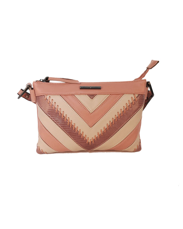 Lavender Double Gusset Crossbody - Pink