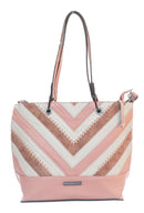 Lavender Dual Handle Tote - Pink