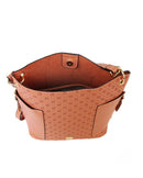 Valerian Embossed Hobo - Peach