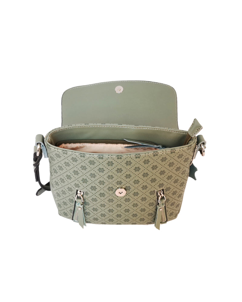 Valerian Flapover Crossbody - Mint