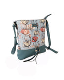Tulip Coated Canvas Crossbody - Blue