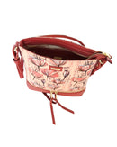 Tulip Coated Canvas Crossbody - Pink