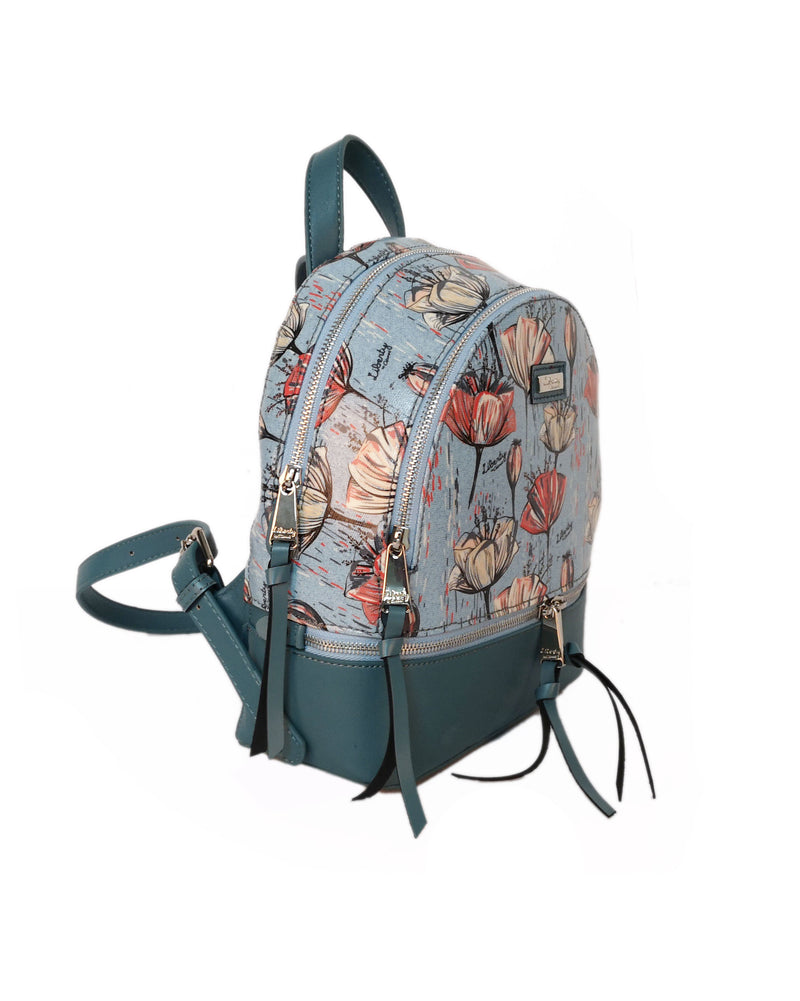 Tulip Canvas Backpack - Blue