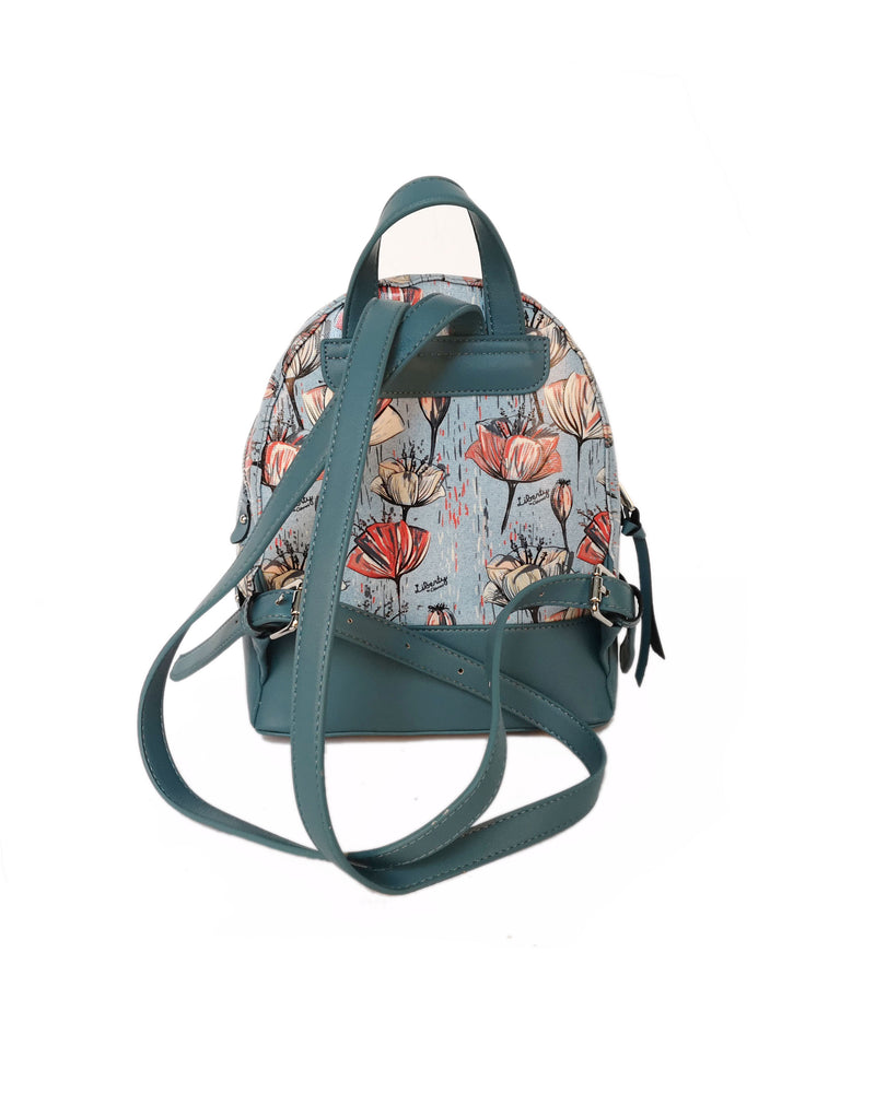 Tulip Canvas Backpack - Blue