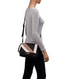 Sirin Colour Block Soft Flapover - Burgundy