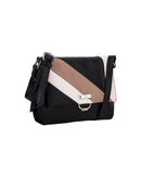 Sirin Colour Block Soft Flapover - Black