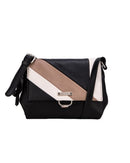 Sirin Colour Block Soft Flapover - Black