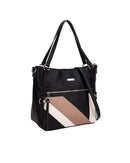Sirin Double Handle Shoulder Bag - Black