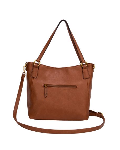Sirin Double Handle Shoulder Bag - Tan