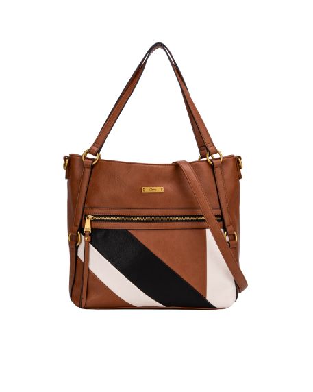 Sirin Double Handle Shoulder Bag - Tan