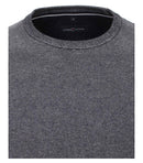 Plain Crew Neck Jumper - Caribbean Blue