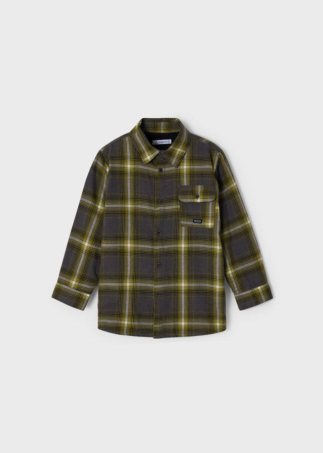 Checked Overshirt - Oil