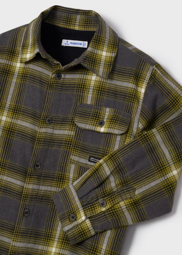Checked Overshirt - Oil