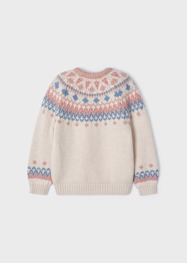 Jacquard Sweater - Beige