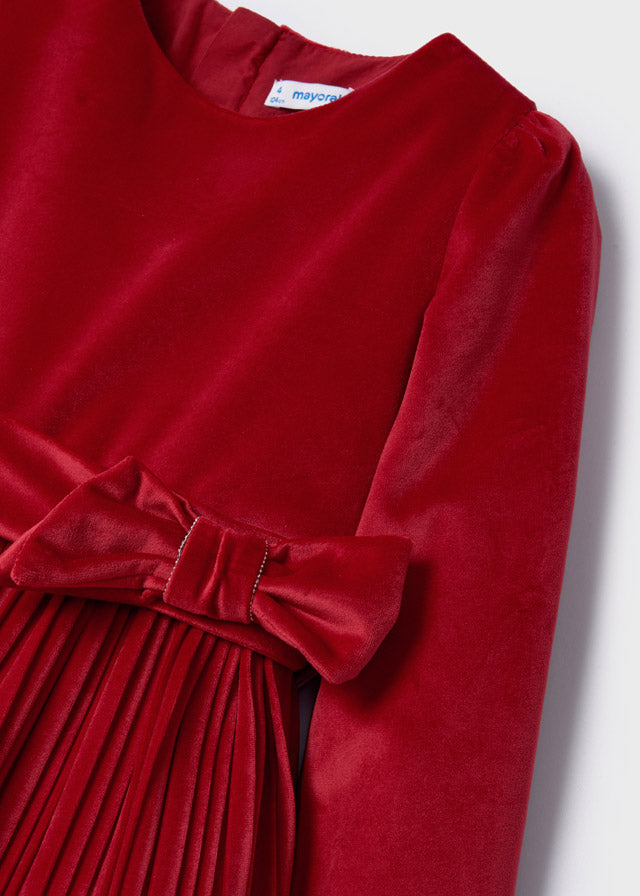 Velvet Dress - Red