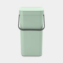 Sort & Go Waste Bin 12 Litre Jade Green