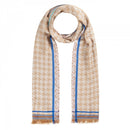 Dogtooth Jacquard Scarf - Camel