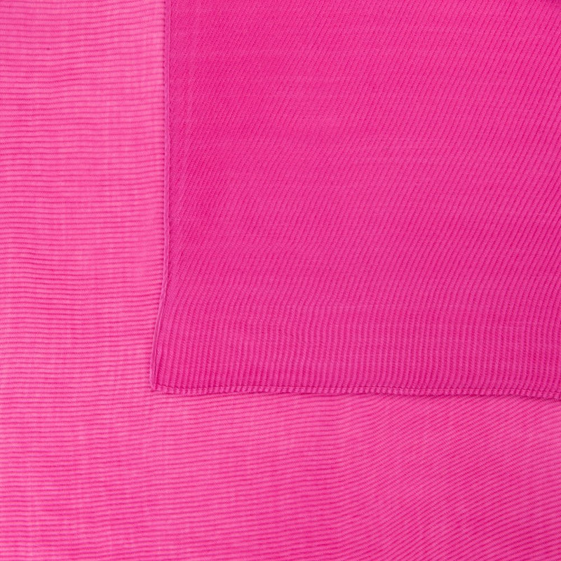 Solid Pleated Scarf - Dark Pink