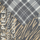 Lepard Checks Scarf - Black