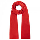 Solid Pleated Scarf - Red