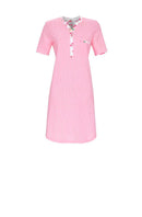 Nightdress With Button Planket - Nelke/clove