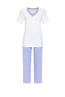 7/8 Bottom Pyjama - White