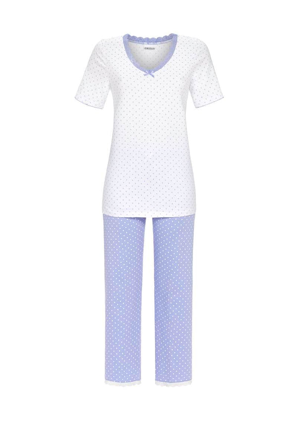 7/8 Bottom Pyjama - White