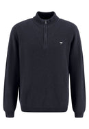 Troyer Zip Jumper - Navy