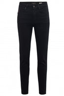 Secret Glamour Push In Crop Jean - Black